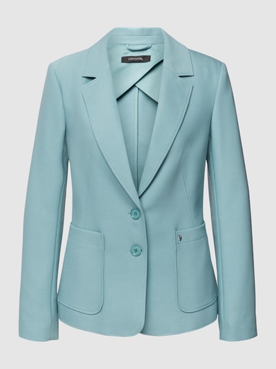 comma Blazer met reverskraag Petrol - 2