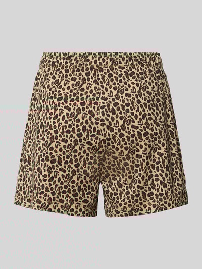 s.Oliver RED LABEL Szorty od piżamy o kroju regular fit z mieszanki bawełny i wiskozy Ciemnobrązowy 3