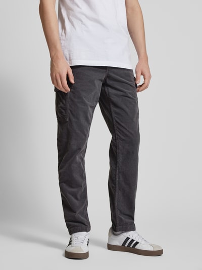 Replay Regular Fit Cordhose mit elastischem Bund Mittelgrau 4