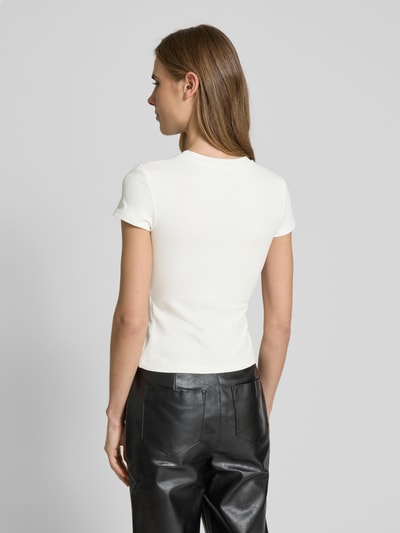 LeGer by Lena Gercke LeGer Studio Kollektion - T-Shirt mit Label-Stitching Weiss 5