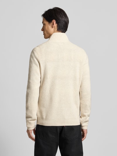 MCNEAL Strickpullover aus Lammwolle Kitt Melange 5