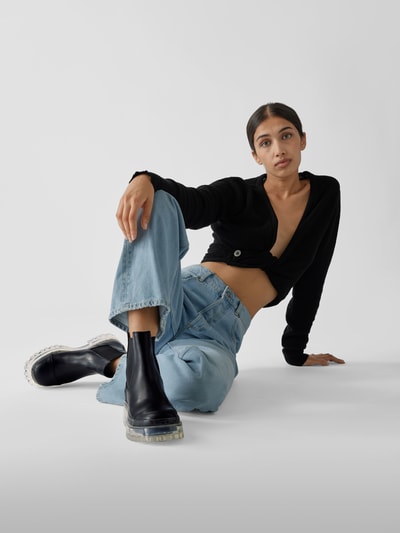 Marc Jacobs Chelsea Boots mit transparenter Sohle Schwarz 1