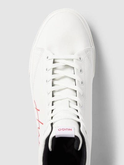 HUGO Sneakersy wysokie z obszyciem w kontrastowym kolorze model ‘Dyer’ w kolorze czarnym Biały 4