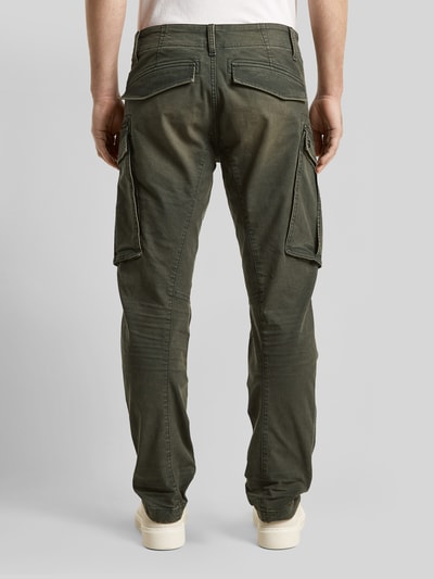 G-Star RAW Regular tapered cargobroek van katoenmix model 'Rovic' Kaki - 5