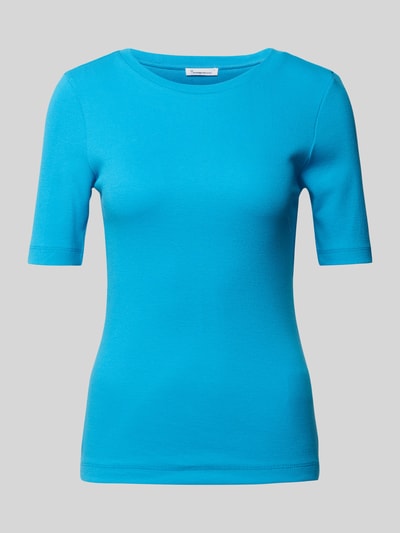 Knowledge Cotton Apparel T-shirt met ronde hals Turquoise - 2