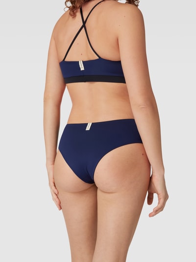 Mymarini Bikini-Hose mit Label-Detail Marineblau 4