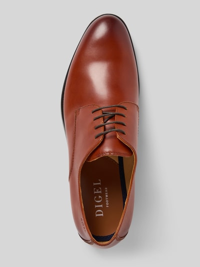 DIGEL Derby-Schuhe aus Leder mit Schnürung Modell 'SEBASTIAN' Cognac 3