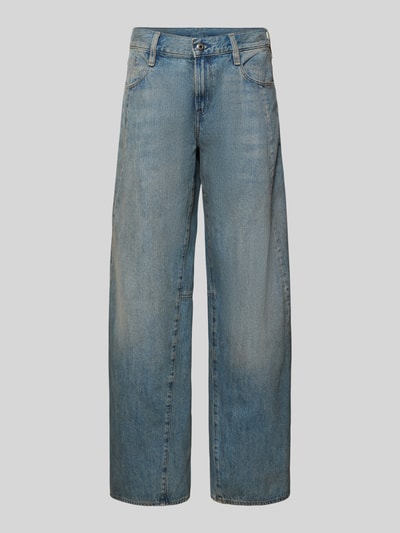 Produktfoto, Loose Fit Jeans mit Eingrifftaschen Modell 'Contor' von G-Star Raw aus Reine Baumwolle im klassischen Jeans-Look, mittelblaue Waschung, sichtbarer Knopf- und Reißverschluss.