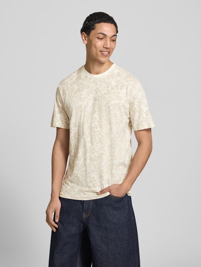 ONLY & SONS męski t-shirt o kroju regular fit z czystej bawełny model 'PERRY' Złamany biały 4