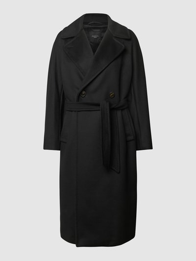 Weekend Max Mara Mantel aus Schurwolle mit Reverskragen Modell 'Resina' Black 2