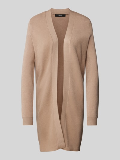 Vero Moda Long Cardigan mit langen Arm Modell 'NANCY' Taupe 2