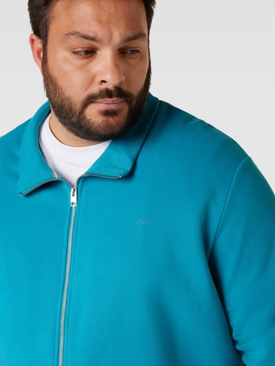 S.Oliver Plus PLUS SIZE Sweatjacke mit Reißverschluss Mint 3