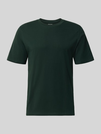 Produktfoto, T-Shirt mit Rundhalsausschnitt Modell 'ORGANIC' von JACK & JONES in Dunkelgrün, reine Baumwolle, gerader Schnitt, glatte Struktur