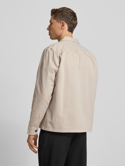 BOSS Orange Kurtka koszulowa o kroju regular fit z czystej bawełny model 'M_LORUM' Piaskowy 5