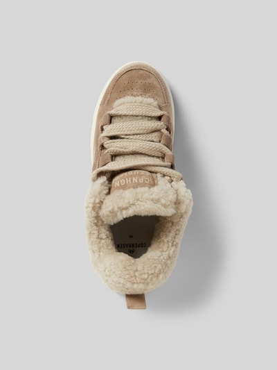 Copenhagen Sneaker aus Leder-Mix Taupe 4