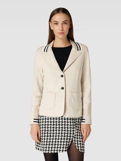 Marc Cain Blazer met contraststrepen Zand - 4