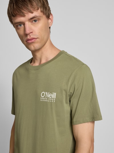 ONeill T-Shirt mit Logo-Print und Rundhalsausschnitt Oliv 3