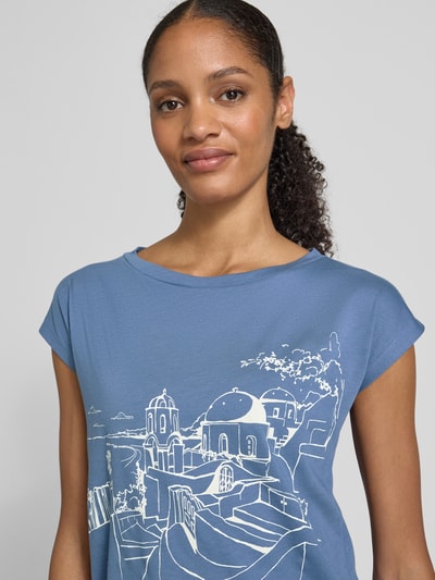 Lauren Ralph Lauren T-Shirt mit Label-Print Modell 'GRIETA' Hellblau 3