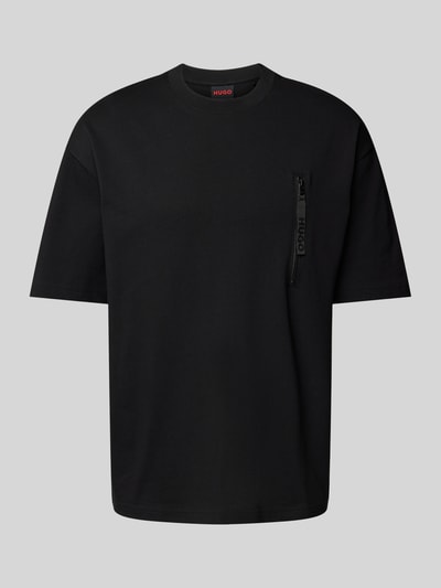 HUGO T-Shirt mit Brusttasche Black 2