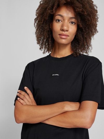 OH APRIL T-Shirt mit Label-Detail Black 3