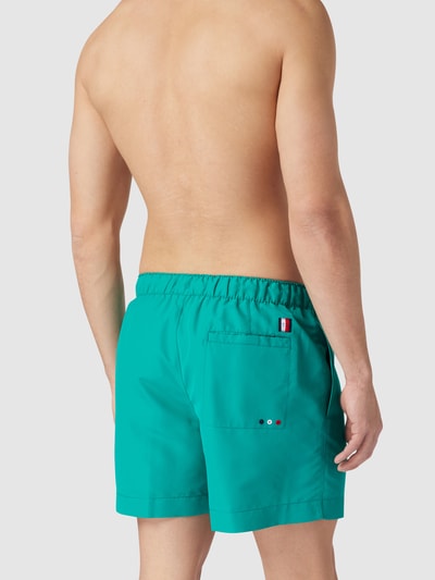 Tommy Hilfiger Regular Fit Badehose mit Brand-Schriftzug Petrol 4