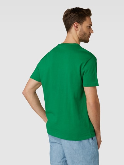 Polo Ralph Lauren Classic fit T-shirt met labelstitching Kaki - 5