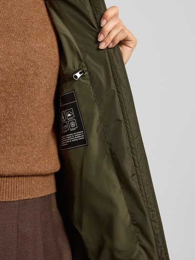 NAUTGÅRD Gewatteerde lange jas met Sorona® Aura-vulling Kaki gemêleerd - 7