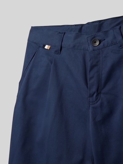 Boss Slim Fit Chino mit Bundfalten Blau 2