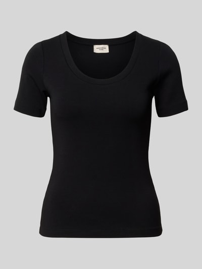 Produktfoto, zwart Regular Fit T-shirt uit mix van modal en katoen model 'WKDMULTIJ' van Weekend Max Mara, Dames t-shirt