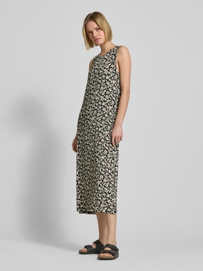Marc O'Polo Relaxed Fit Jersey-Kleid aus Viskose-Mix mit Allover-Muster Black 1