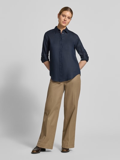 Lauren Ralph Lauren Relaxed Fit Leinenhemd aus reinem Leinen Marine 1