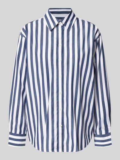 GANT Relaxed Fit Langarmbluse aus reiner Baumwolle  Dunkelblau 1