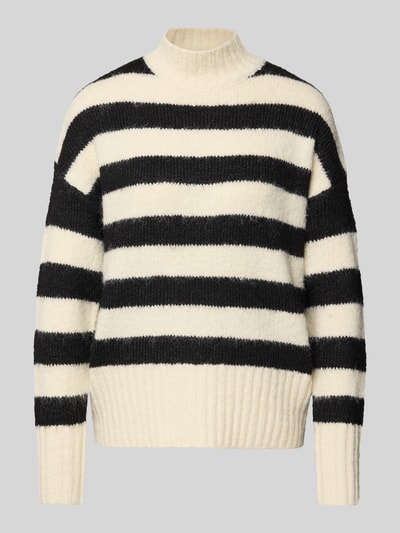 Soyaconcept Strickpullover mit gerippten Abschlüssen Modell 'ILENE' Black 2