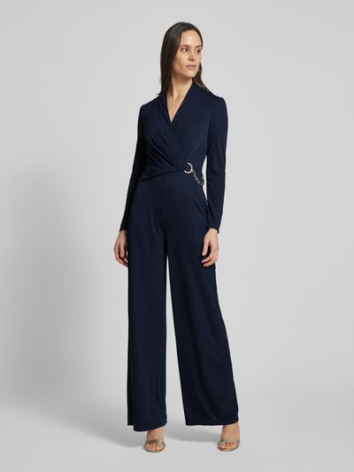 Lauren Ralph Lauren Jumpsuit in Wickel-Optik Modell 'ISANAH' Dunkelblau 4