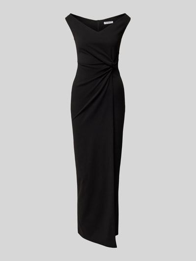 SISTAGLAM Abendkleid mit V-Ausschnitt Black 2