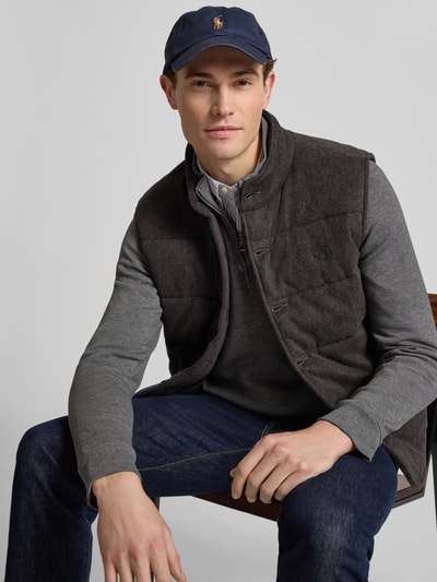Polo Ralph Lauren Kamizelka pikowana Regular Fit z czystej bawełny Antracytowy melanż 3