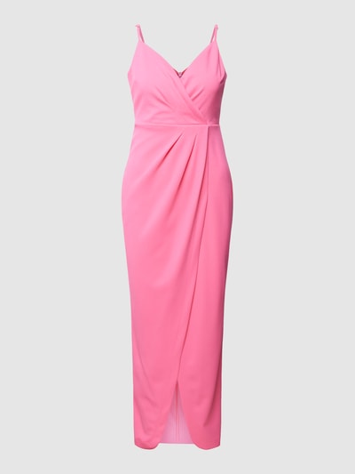 Paradi Cocktailkleid mit V-Ausschnitt Pink 2