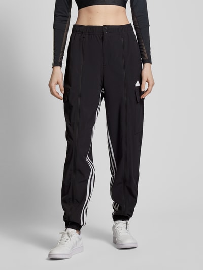 ADIDAS SPORTSWEAR Regular fit broek met logostrepen Zwart - 4