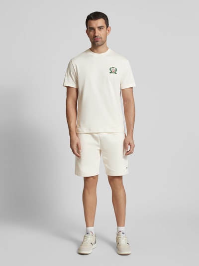 Lacoste T-shirt o kroju regular fit z czystej bawełny Złamany biały 1