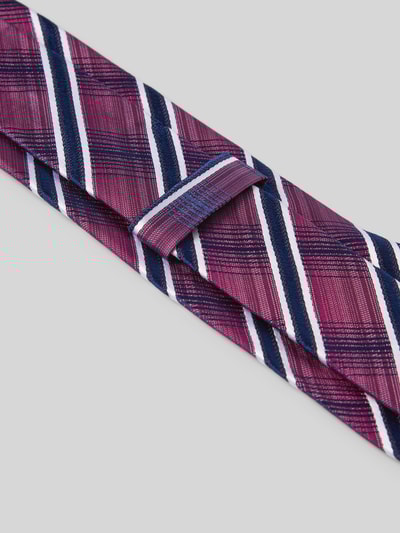 Monti Zijden stropdas met all-over print (7 cm) Bordeaux - 3