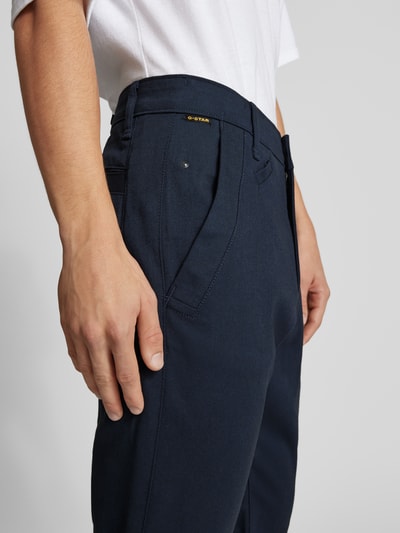 G-Star Raw Slim fit chino met achterzakken, model 'Bronson' Donkerblauw - 3