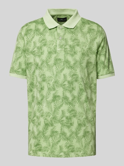 Fynch-Hatton Regular fit poloshirt met all-over print Lichtgroen gemêleerd - 2