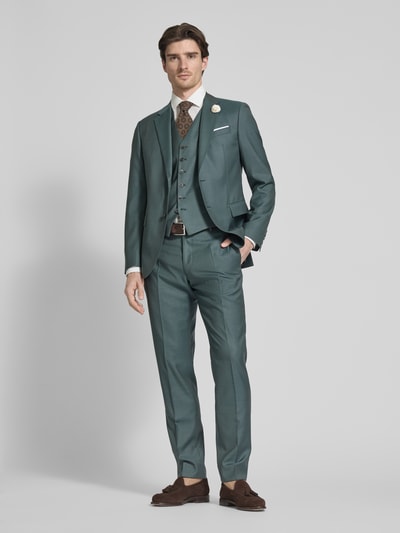 JOOP! Collection Slim Fit Anzughose aus Schurwolle mit Bügelfalten Modell 'Blayr' Gruen 1
