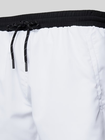 BOSS Badehose mit elastischem Bund Modell 'STARFISH' Weiss 2