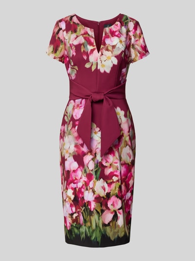 Adrianna Papell Knielange kokerjurk met strikdetail Rood - 2