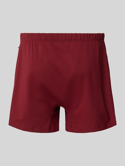 BOSS Bokserki o kroju regular fit z mieszanki bawełny w zestawie 2 szt. Ciemnoczerwony 3