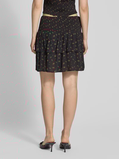 Review Minirock im Double-Layer-Look Black 5