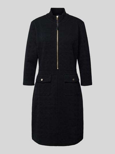 JOOP! Knielange jurk met korte ritssluiting, model 'Tariana' Zwart - 2