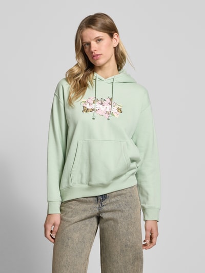 Levi's® Oversized Hoodie mit Label-Print Modell 'EVERYDAY' Schilf 4