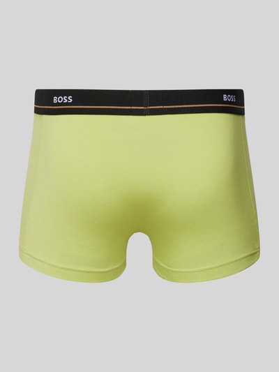 BOSS Boxershort met elastische band met label in een set van 5 stuks Olijfgroen - 3